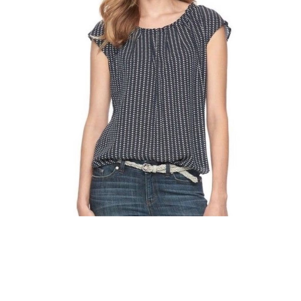 LC Lauren Conrad Women’s Scoop Neck Flutter Sleeve Blouse - Size M - Picture 5 of 7